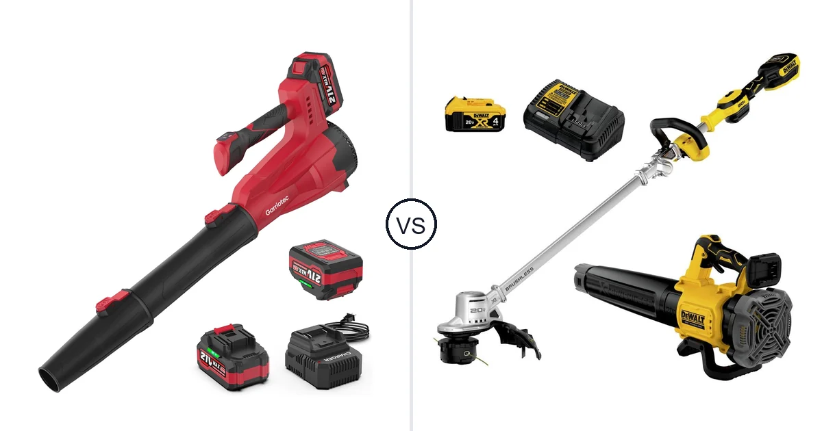 Garriotec Leaf Blower Cordless vs DEWALT DCKO222M1: Key Differences