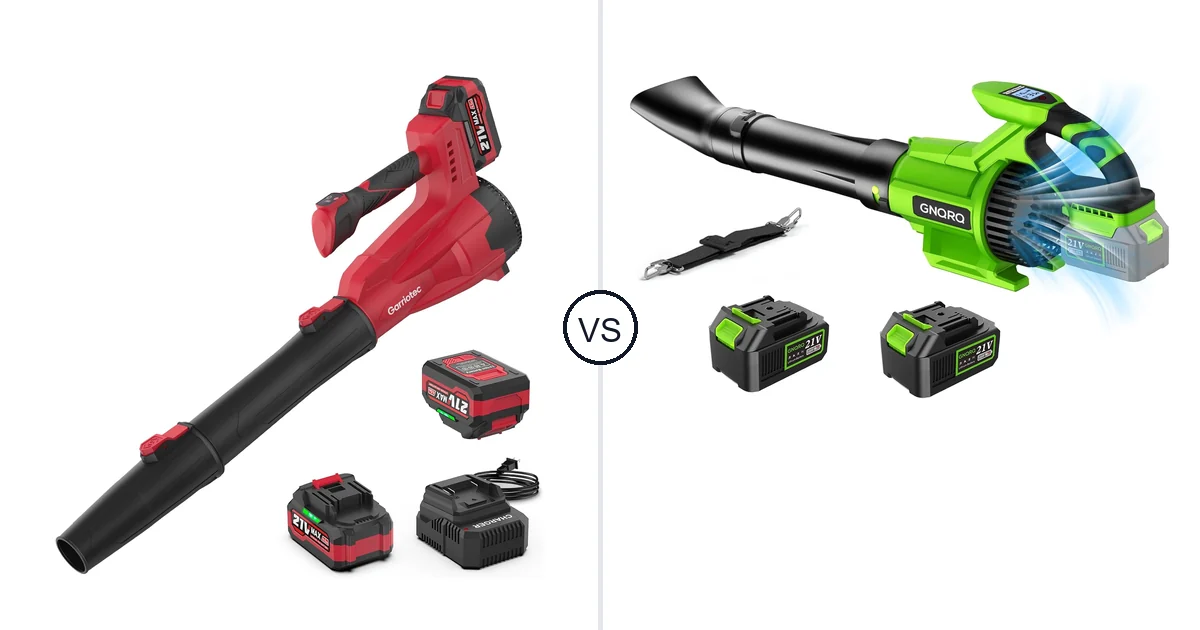 Garriotec Leaf Blower Cordless vs GNQRQ CLB-001: Best Leaf Blower