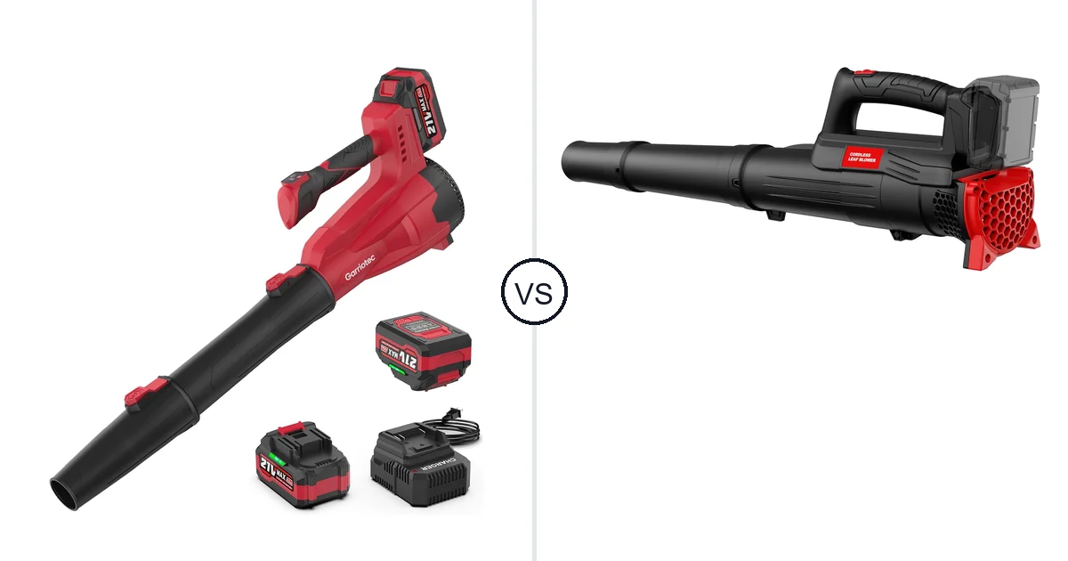 Garriotec Leaf Blower Cordless vs Houselife HL-SYLB01R: Leaf Blower