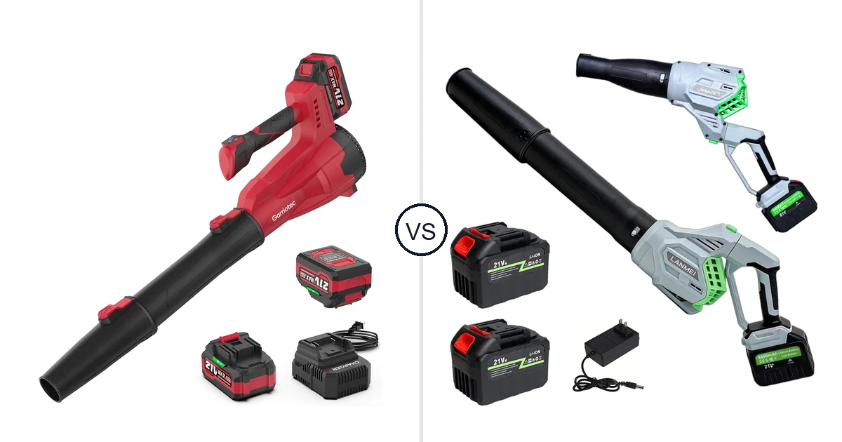 Garriotec Leaf Blower Cordless vs LANMEI 146MPH: Best Leaf Blower