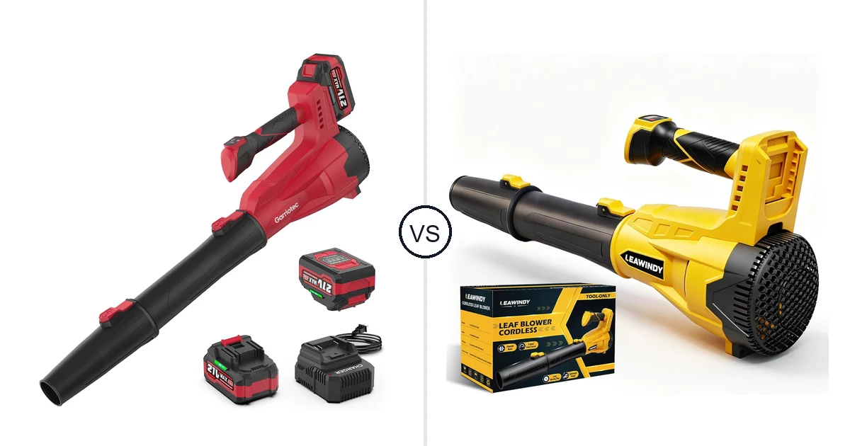 Garriotec Leaf Blower Cordless vs LEAWINDY LEAWINDY005: Best Leaf