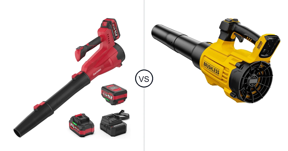 Garriotec Leaf Blower Cordless vs Nelhalt CFM/125: Leaf Blower