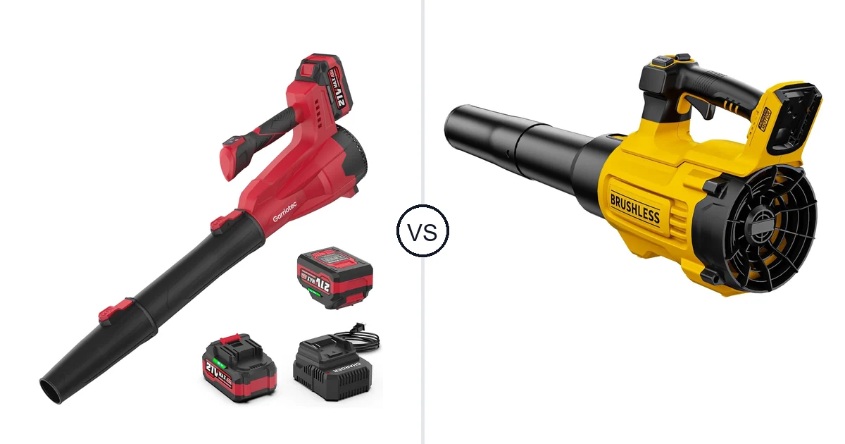 Garriotec Leaf Blower Cordless vs PWOKVEC CFM/125: Best Leaf Blower