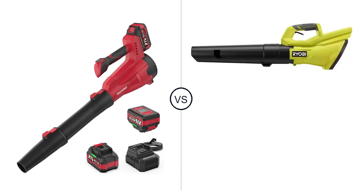 Garriotec Leaf Blower Cordless vs RYOBI RY40LB01B: Best Leaf Blower