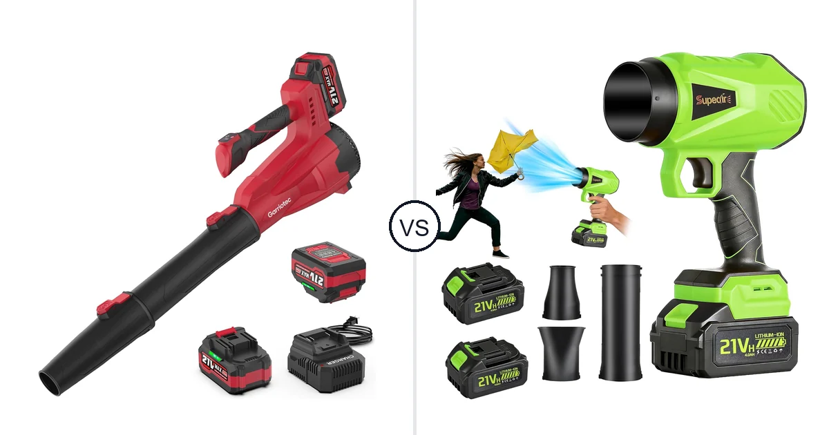 Garriotec Leaf Blower Cordless vs SUPEAIR 667667: Best Leaf Blower