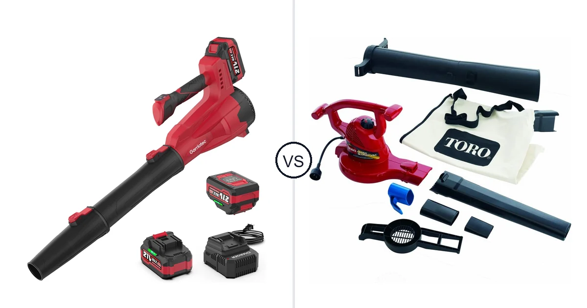 Garriotec Leaf Blower Cordless vs Toro Handheld: Best Vacuum for