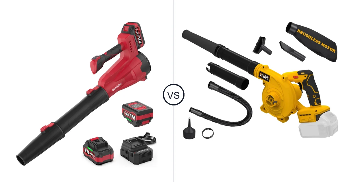 Garriotec Leaf Blower Cordless vs YAWV Leaf Blower: Best Vacuum?