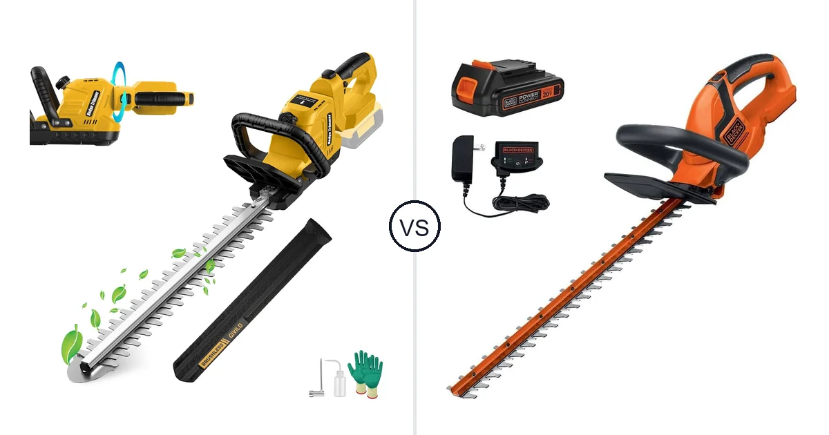 Givilo Electric Hedge vs BLACK+DECKER LHT2220: Hedge Trimmer