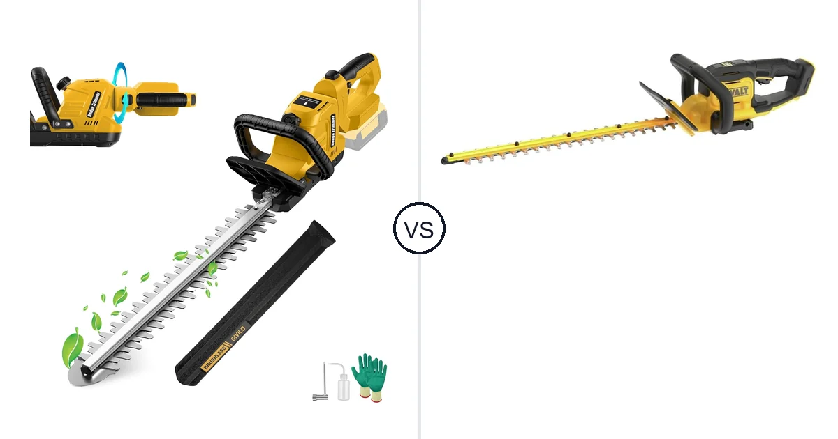 Givilo Electric Hedge vs DEWALT DCHT821B: Best Hedge Trimmer for