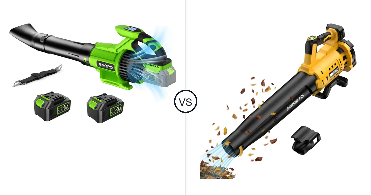 Comparison of GNQRQ CLB-001 and Aenkuto Cordless Leaf Blower for DEWALT 20V