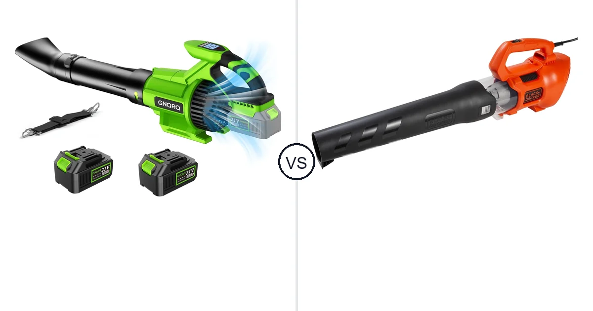 GNQRQ CLB-001 vs BLACK+DECKER BEBL750: Leaf Blower Comparison (Key