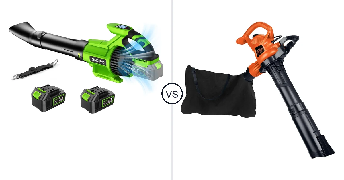 GNQRQ CLB-001 vs BLACK+DECKER BV3600: Vacuum Comparison (Key