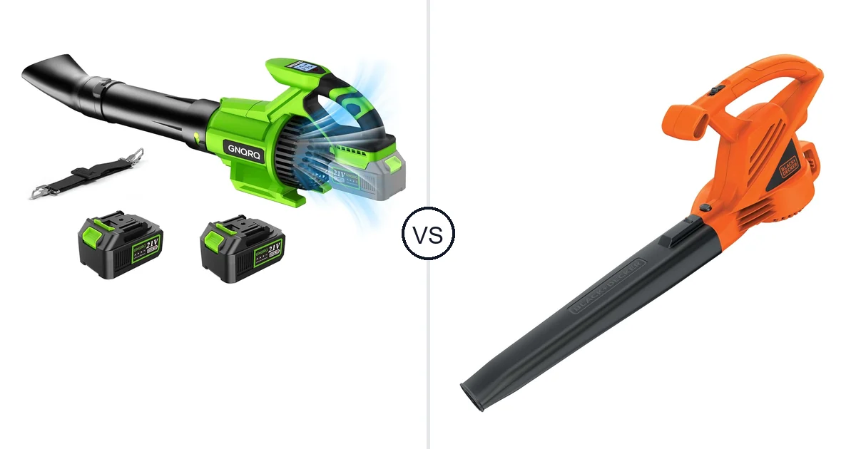GNQRQ CLB-001 vs BLACK+DECKER LB700: Leaf Blower Comparison (Key
