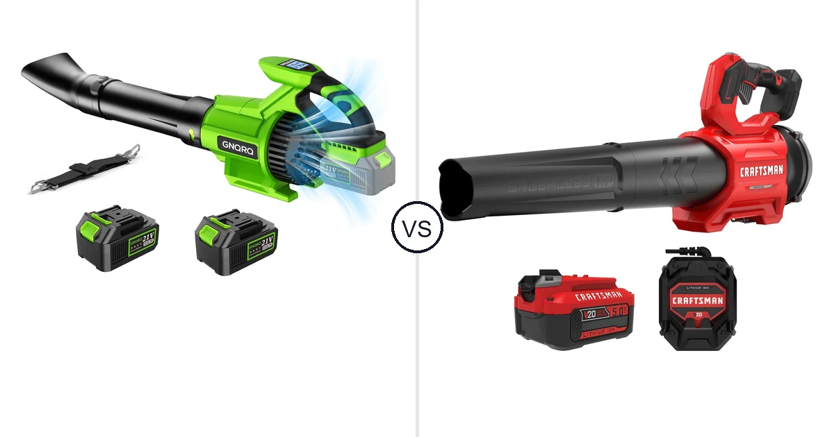 GNQRQ CLB-001 vs CRAFTSMAN V20*: Leaf Blower Comparison (Key