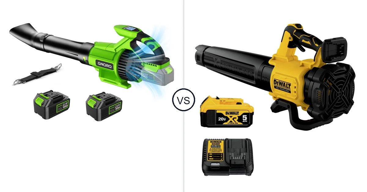 Comparison of GNQRQ CLB-001 and DEWALT DCBL722P1