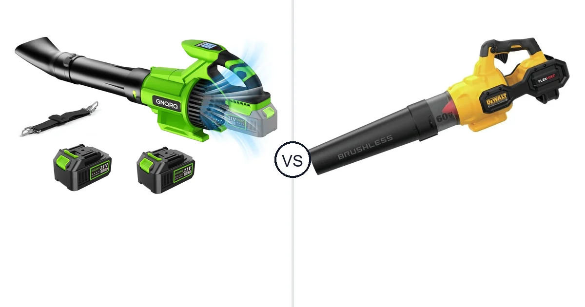 GNQRQ CLB-001 vs DEWALT DCBL772B: Leaf Blower Comparison
