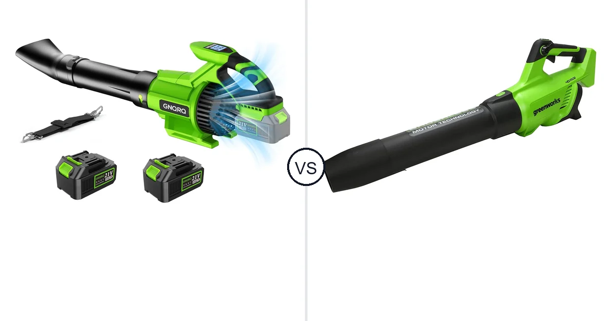 Comparison of GNQRQ CLB-001 and Greenworks 40V