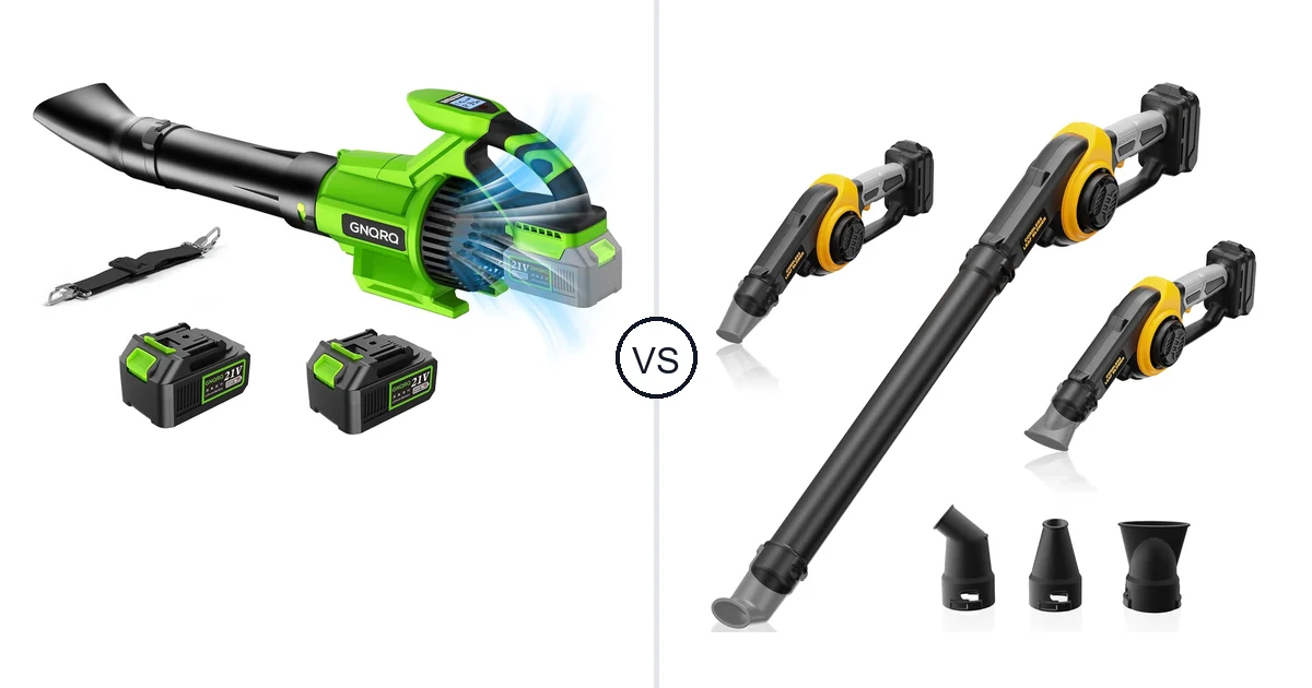 Comparison of GNQRQ CLB-001 and HEINPRO Cordless Leaf Blower Compatible