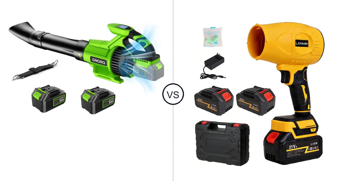 GNQRQ CLB-001 vs LANMEI 21V: Leaf Blower Comparison (Key Differences)