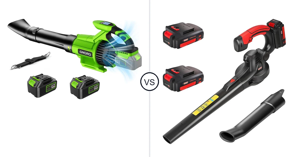 GNQRQ CLB-001 vs MZK ET1613-2Batteries: Leaf Blower Comparison