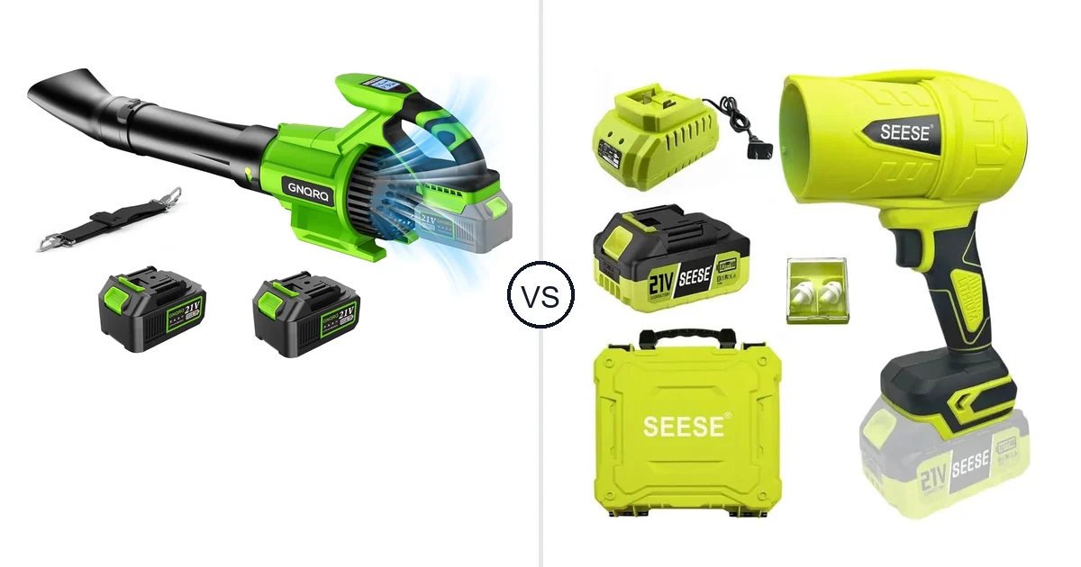 GNQRQ CLB-001 vs SEESE MT5S2P: Best Leaf Blower for Your Needs