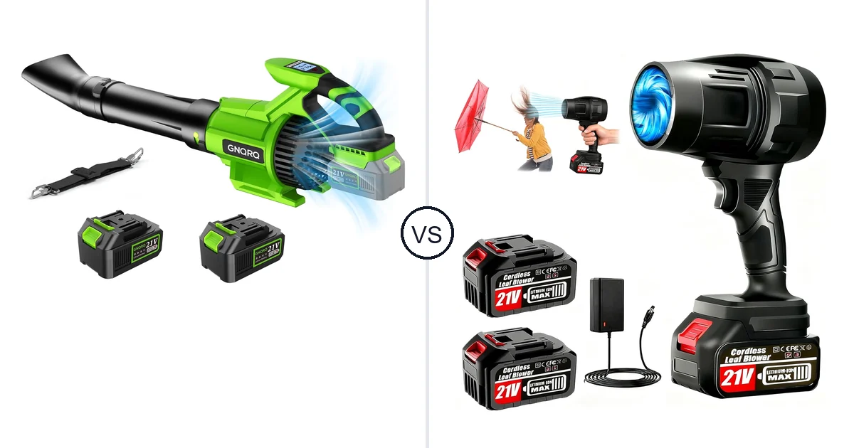 GNQRQ CLB-001 vs Vopot Cordless Leaf Blower: Best Leaf Blower for