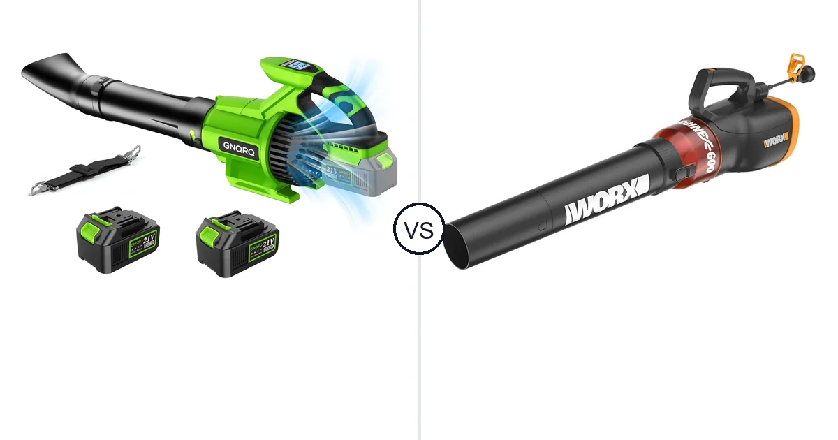 GNQRQ CLB-001 vs WORX WG520: Leaf Blower Comparison (Key Differences)