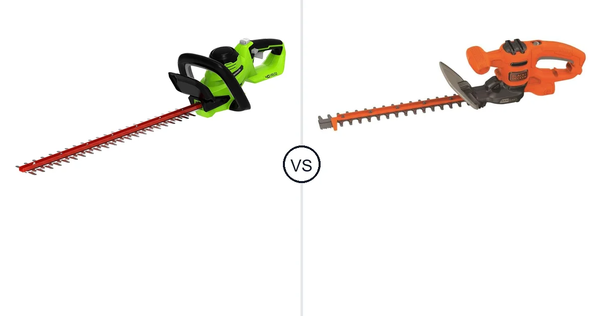 Greenworks 40V vs BLACK+DECKER BEHTS125: Hedge Trimmer Performance