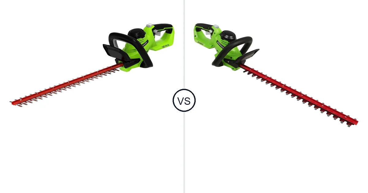 Greenworks 40V vs Greenworks 24V: Hedge Trimmer Comparison (Key