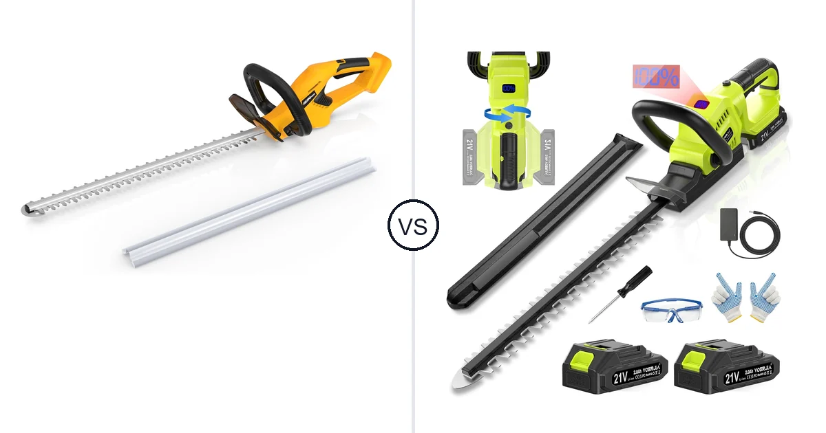 HEINPRO Cordless Hedge vs VOERJIA 3000RPM: Hedge Trimmer Comparison