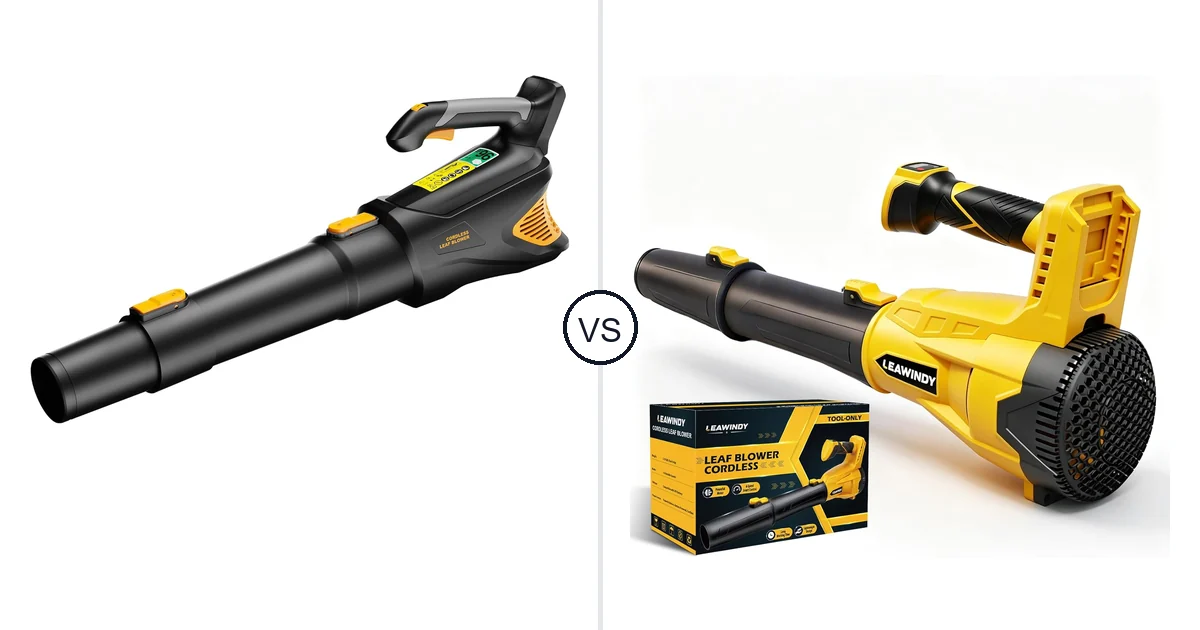 HEINPRO Cordless Leaf Blower vs LEAWINDY LEAWINDY005: Leaf Blower