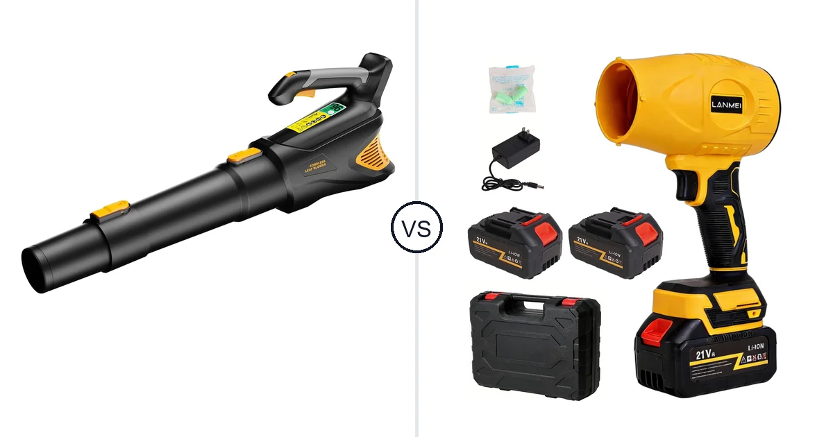 HEINPRO Cordless Leaf Blower vs LANMEI 21V: Leaf Blower Comparison