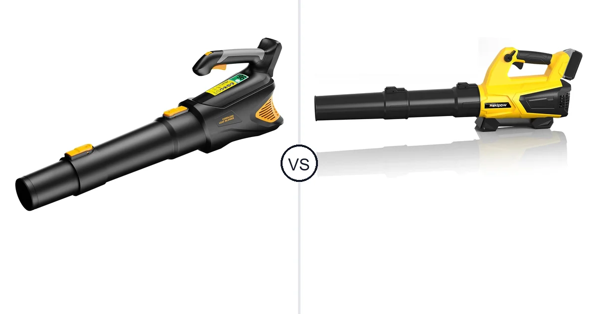 Comparison of HEINPRO Cordless Leaf Blower 500CFM Compatible and MekiPow XKBFJ-880