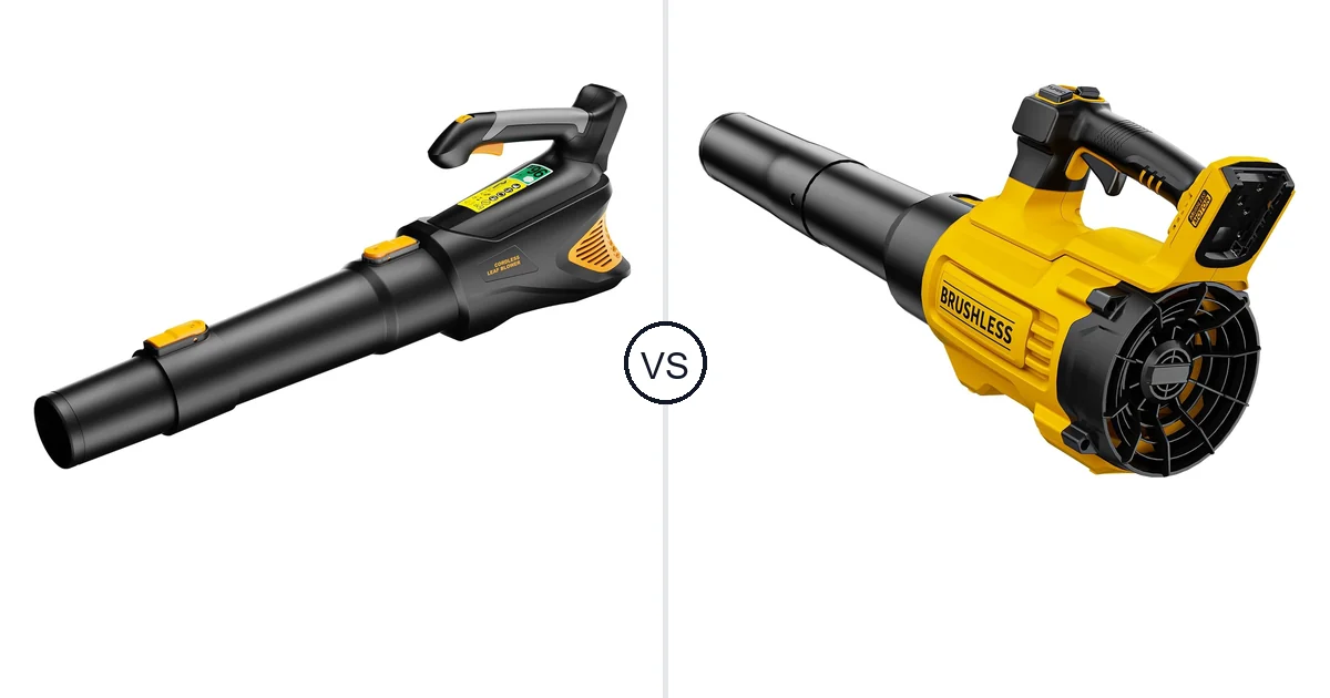 Comparison of HEINPRO Cordless Leaf Blower 500CFM Compatible and Nelhalt CFM/125