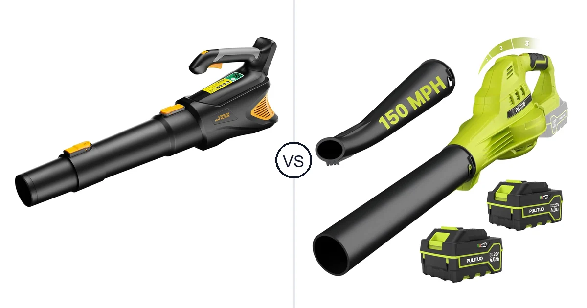 HEINPRO Cordless Leaf Blower vs PULITUO Updated 4.0: Best Leaf