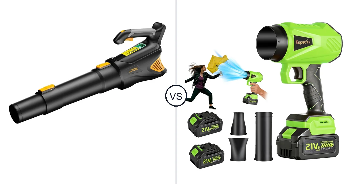 HEINPRO Cordless Leaf Blower vs SUPEAIR 667667: Best Leaf Blower for