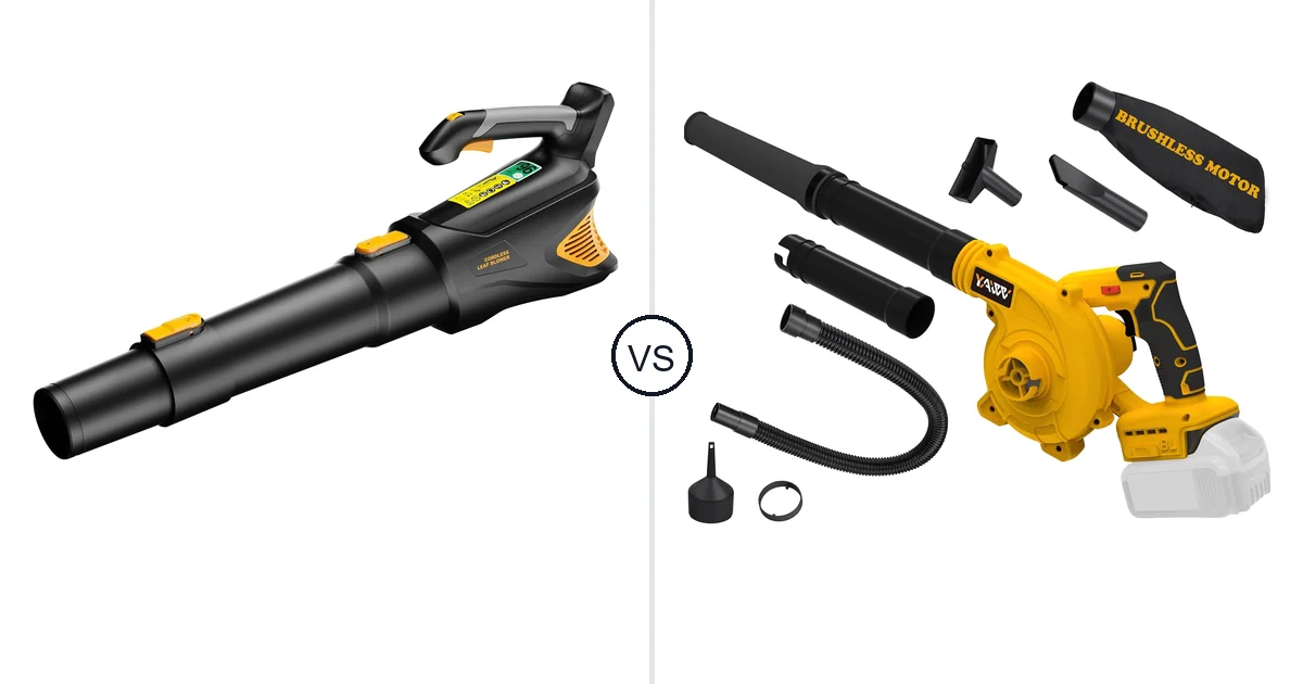HEINPRO Cordless Leaf Blower vs YAWV Leaf Blower: Best Vacuum for