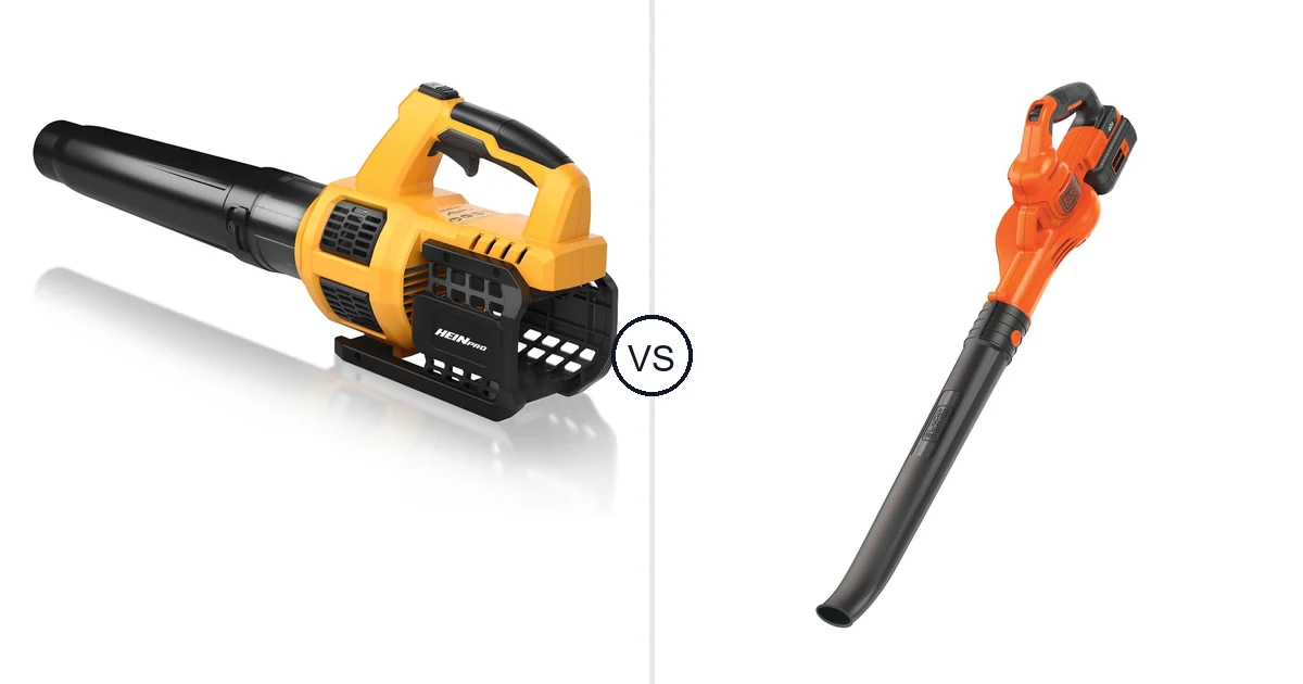 Comparison of HEINPRO Cordless Leaf Blower Compatible and BLACK+DECKER LSW40C
