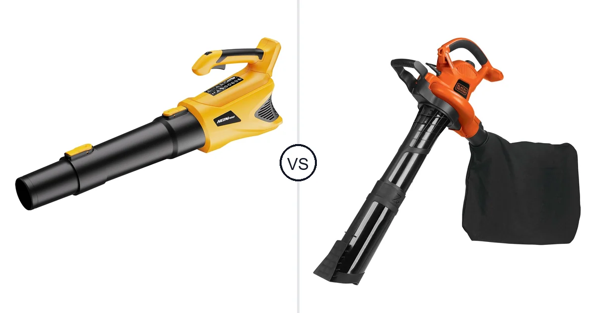 HEINPRO Cordless Leaf Blower vs BLACK+DECKER BV6000: Leaf Vacuum