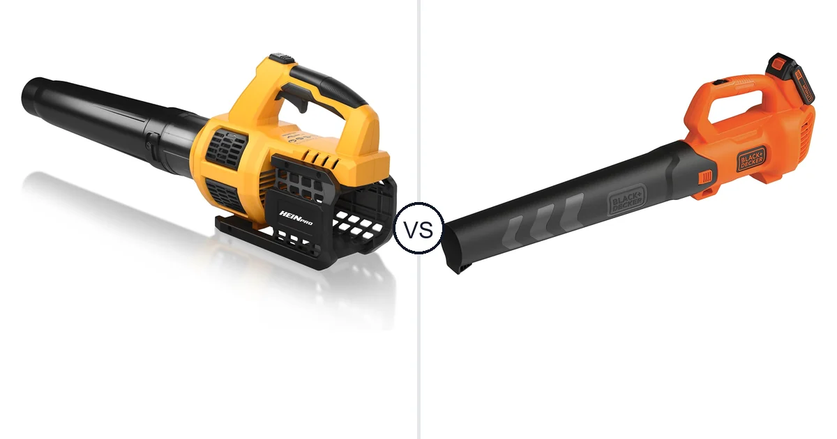 Comparison of HEINPRO Cordless Leaf Blower Compatible and BLACK+DECKER BCBL700D1
