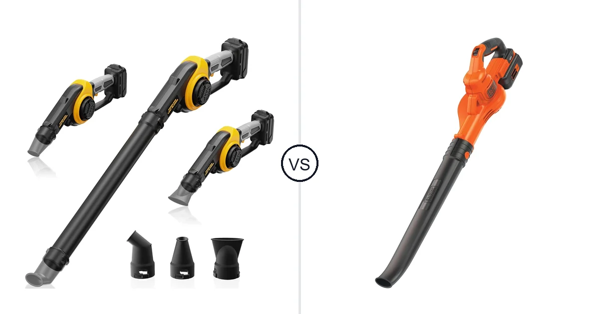 Comparison of HEINPRO Cordless Leaf Blower Compatible and BLACK+DECKER LSW40C