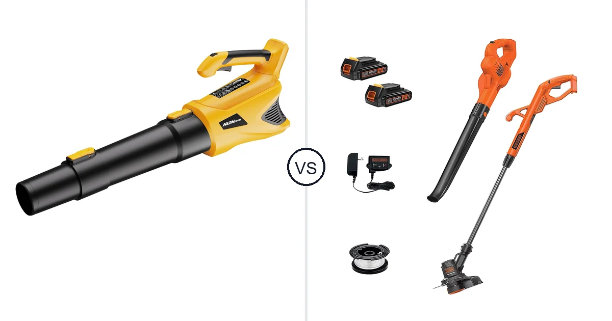HEINPRO Cordless Leaf Blower vs BLACK+DECKER LCC222: Key Differences