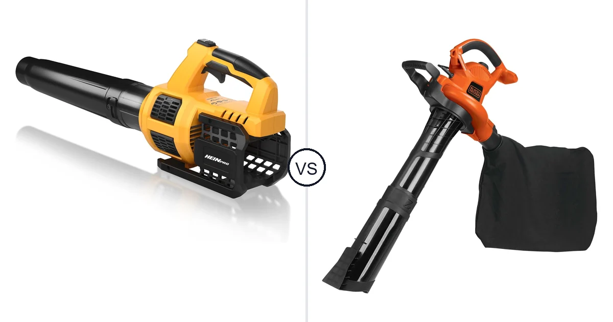 Comparison of HEINPRO Cordless Leaf Blower Compatible and BLACK+DECKER BV6000