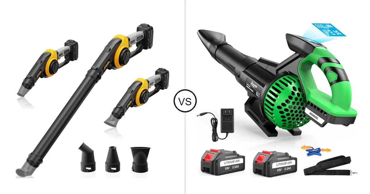 Comparison of HEINPRO Cordless Leaf Blower Compatible and DEJUNPIOOL CFM/180