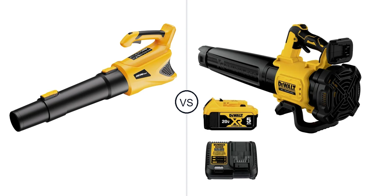HEINPRO Cordless Leaf Blower vs DEWALT DCBL722P1: Best Leaf Blower
