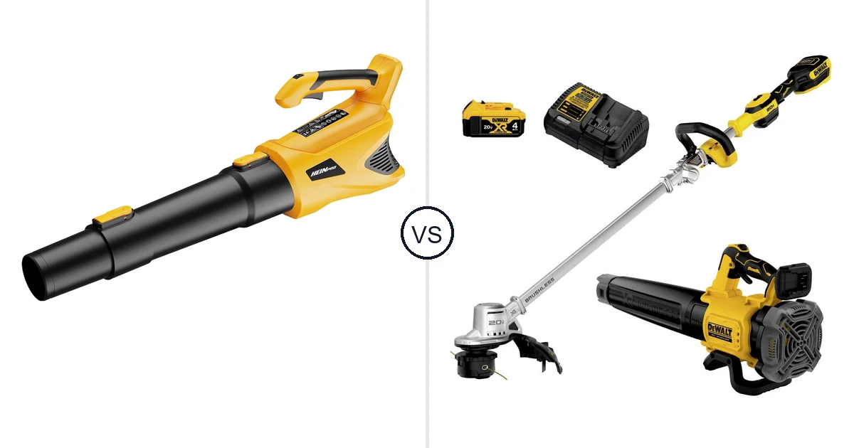 HEINPRO Cordless Leaf Blower vs DEWALT DCKO222M1: Key Differences