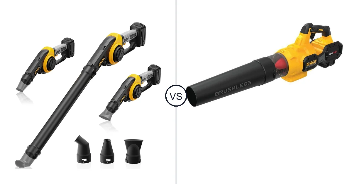 Comparison of HEINPRO Cordless Leaf Blower Compatible and DEWALT Handheld