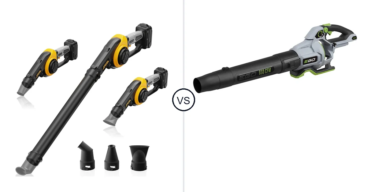 Comparison of HEINPRO Cordless Leaf Blower Compatible and EGO Power+ Leaf Blower