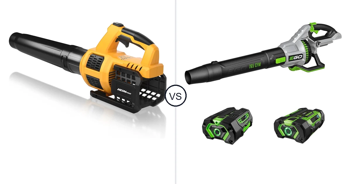 Comparison of HEINPRO Cordless Leaf Blower Compatible and EGO Power+ LB7654
