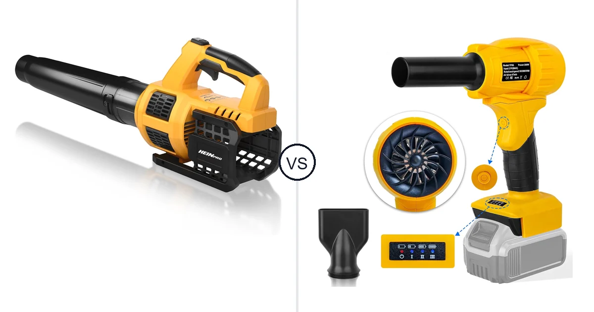 HEINPRO Cordless Leaf Blower vs Fargarloo TF08: Best Leaf Blower for
